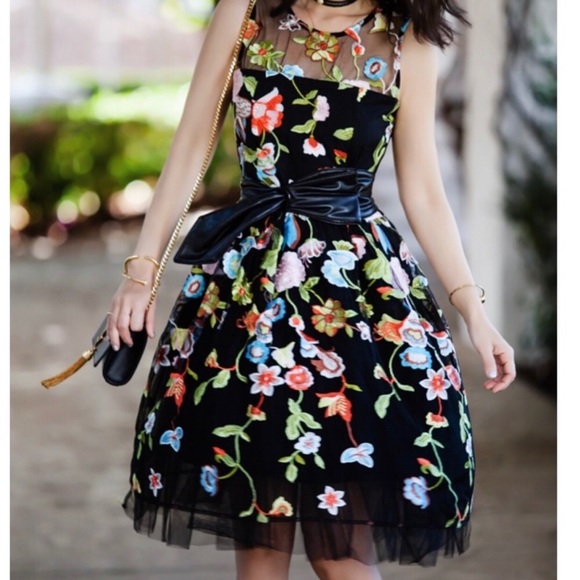 New York & Company Dresses & Skirts - NY & Co || Floral Embroidered Cocktail Dress 2